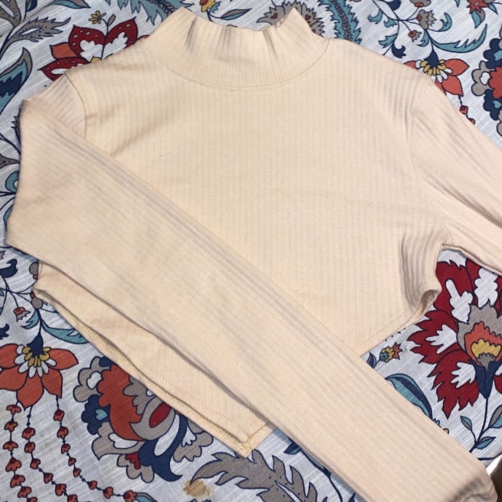 Long sleeve crop top